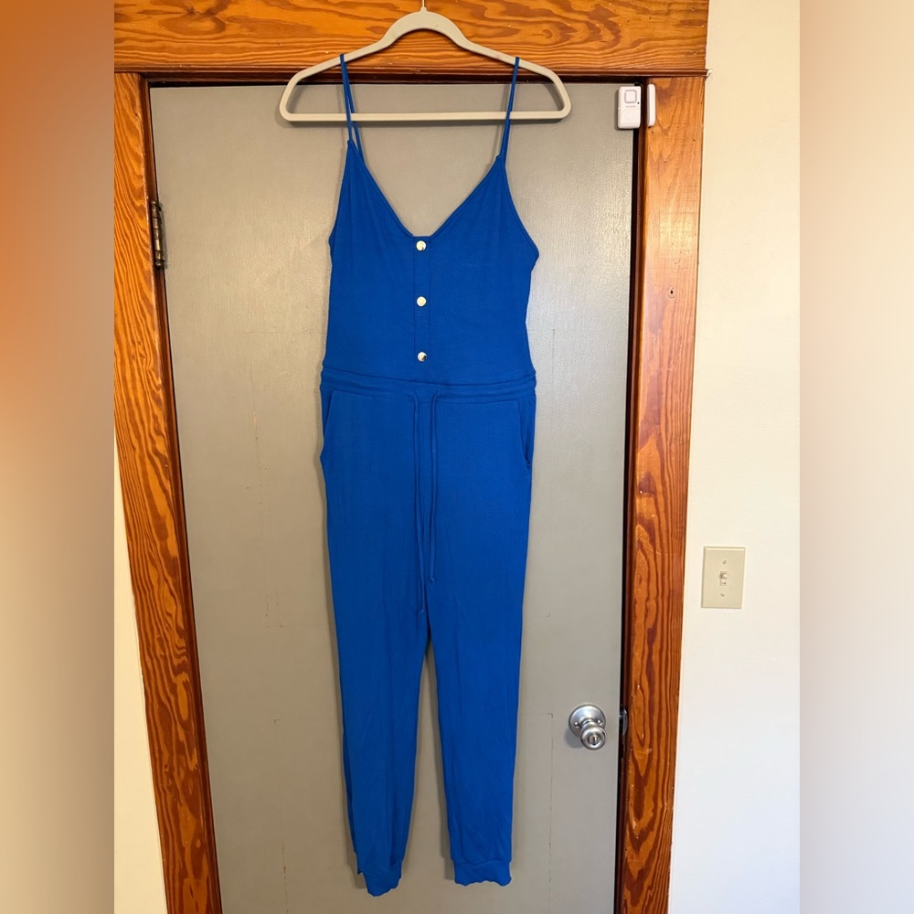 Fashion Nova Royal Blue Jumpsuit - XL